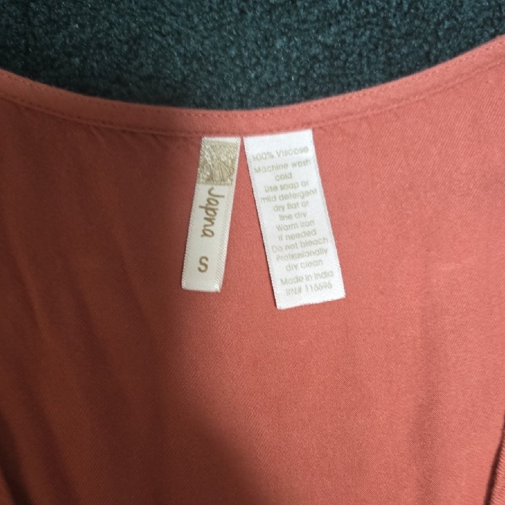 Topshop Rust Sleeveless Top - Picture 2 of 2